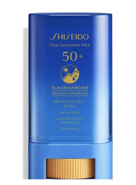 shiseido sunscreen without white cast.